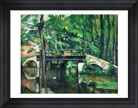 Framed Bridge at Maincy Print
