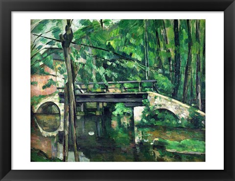 Framed Bridge at Maincy Print