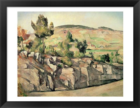 Framed Hillside in Provence Print