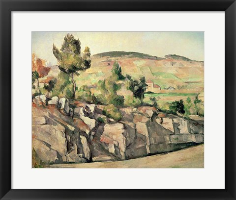 Framed Hillside in Provence Print