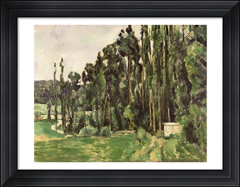Framed Poplars Print
