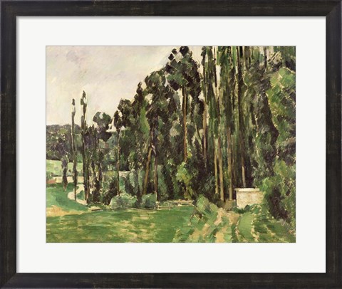 Framed Poplars Print