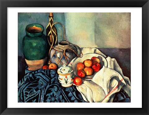 Framed Still Life with Apples Print