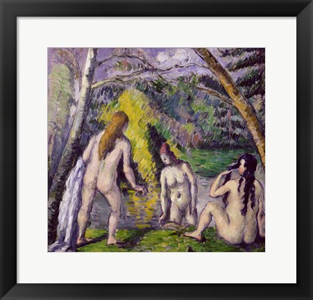 Framed Three Bathers Print