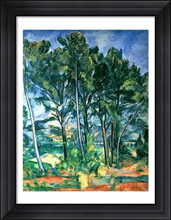 Framed Aqueduct (Montagne Sainte-Victoire seen through Trees) Print