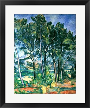 Framed Aqueduct (Montagne Sainte-Victoire seen through Trees) Print