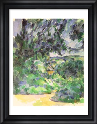 Framed Blue Landscape Print