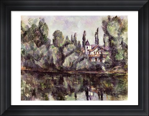 Framed Banks of the Marne, 1888 Print