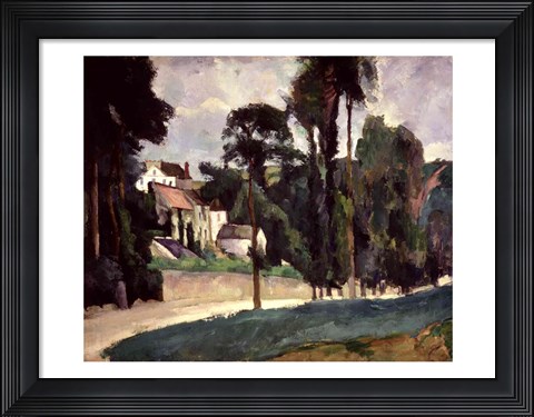 Framed Road at Pontoise, 1875 Print