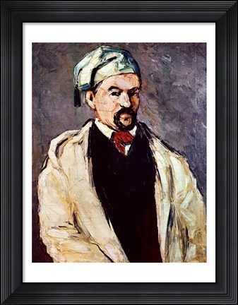 Framed Portrait of a Man in a Blue Cap Print