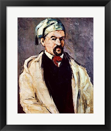 Framed Portrait of a Man in a Blue Cap Print