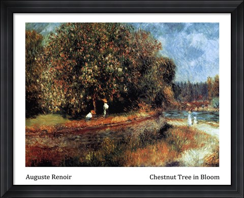 Framed Chestnut Tree in Bloom Print
