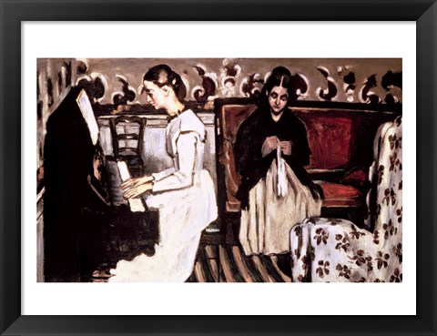 Framed Girl at the Piano Print