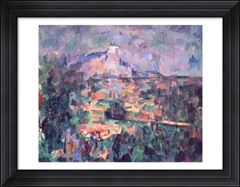 Framed Montagne Sainte-Victoire from Lauves Print