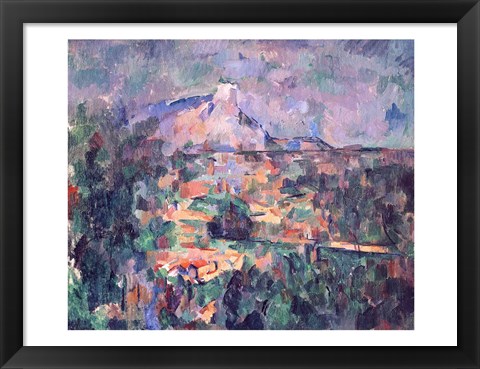 Framed Montagne Sainte-Victoire from Lauves Print