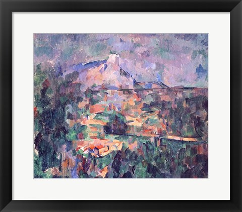 Framed Montagne Sainte-Victoire from Lauves Print