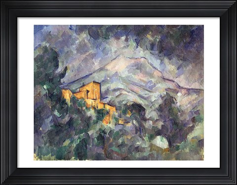 Framed Montagne Sainte-Victoire and the Black Chateau Print