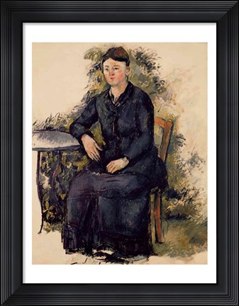 Framed Madame Cezanne in the Garden Print