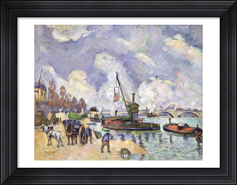 Framed Quai de Bercy, Paris Print