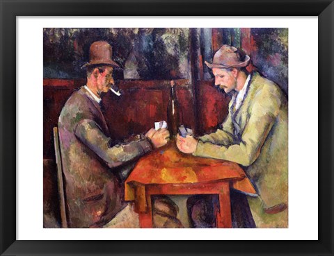 Framed Card Players, 1893-96 Print