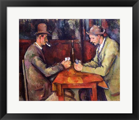 Framed Card Players, 1893-96 Print