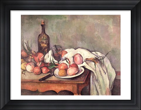 Framed Still Life with Onions, c.1895 Print