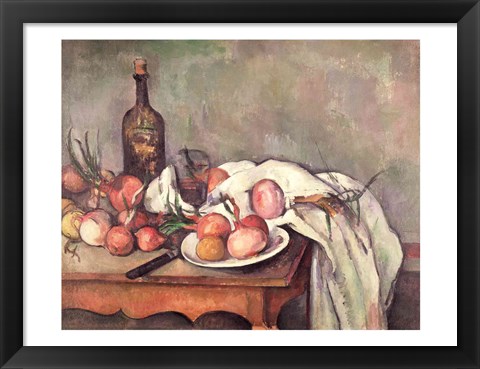 Framed Still Life with Onions, c.1895 Print