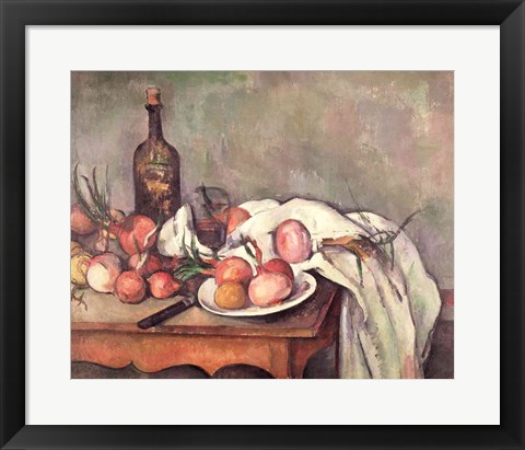 Framed Still Life with Onions, c.1895 Print