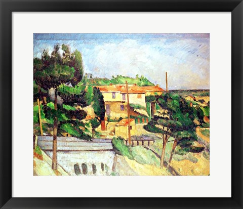 Framed Viaduct at Estaque Print