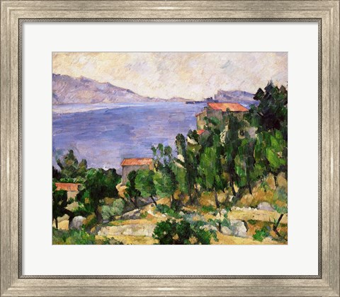 Framed View of Mount Marseilleveyre and the Isle of Maire Print