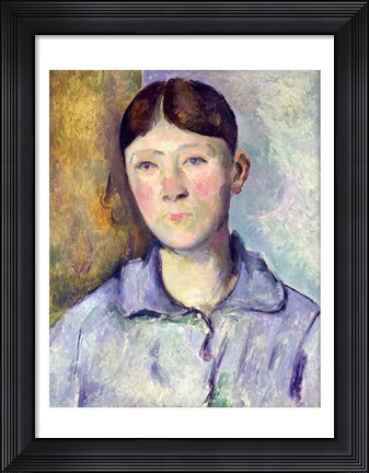 Framed Portrait of Madame Cezanne, 1885-90 Print