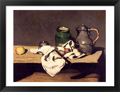 Framed Still Life with a Kettle, c.1869 Print