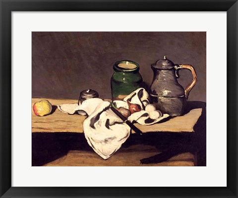 Framed Still Life with a Kettle, c.1869 Print
