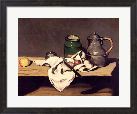 Framed Still Life with a Kettle, c.1869 Print