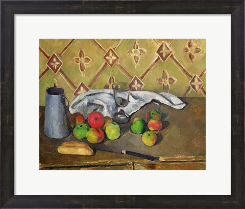 Framed Fruit, Serviette and Milk Jug, c.1879-82 Print
