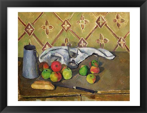 Framed Fruit, Serviette and Milk Jug, c.1879-82 Print