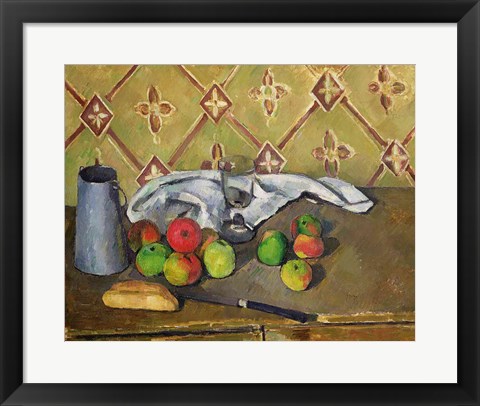 Framed Fruit, Serviette and Milk Jug, c.1879-82 Print