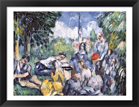 Framed Dejeuner sur l&#39;herbe, 1876-77 Print