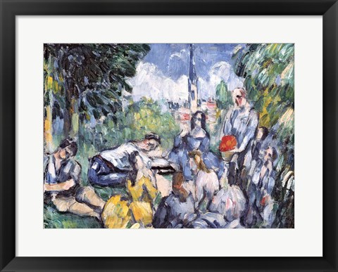 Framed Dejeuner sur l&#39;herbe, 1876-77 Print