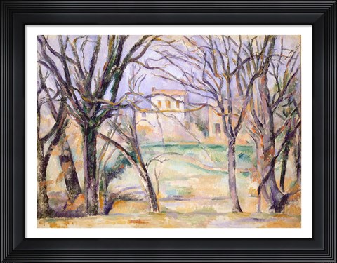 Framed Trees and houses, 1885-86 Print