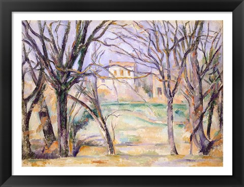 Framed Trees and houses, 1885-86 Print