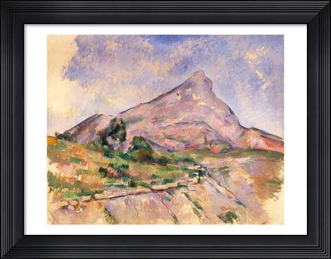 Framed Mont Sainte-Victoire, 1897-98 Print