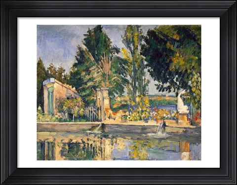 Framed Jas de Bouffan, the pool, c.1876 Print