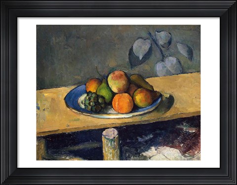 Framed Apples, Pears and Grapes, c.1879 Print