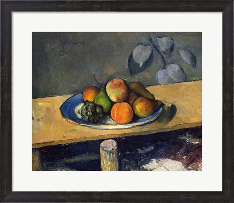 Framed Apples, Pears and Grapes, c.1879 Print