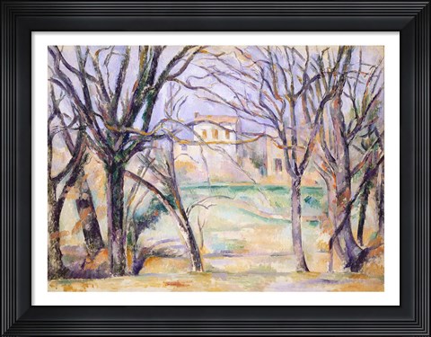 Framed Trees and houses, 1885-86 Print