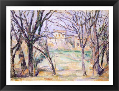 Framed Trees and houses, 1885-86 Print