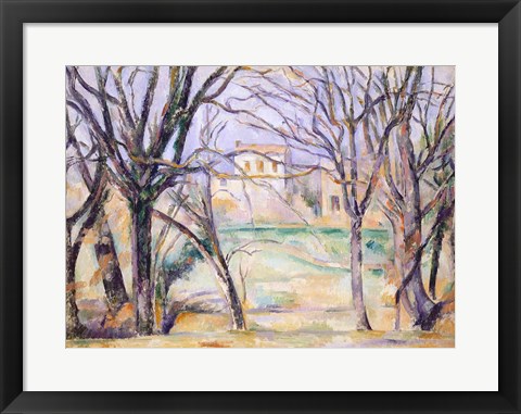 Framed Trees and houses, 1885-86 Print
