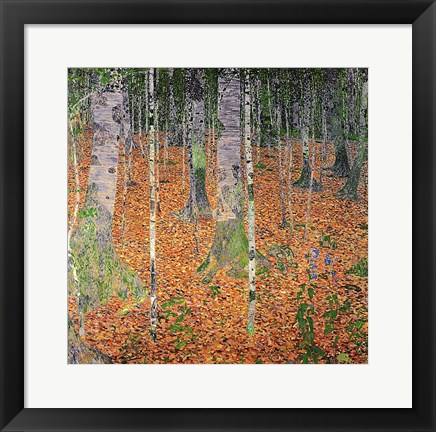 Framed Birch Wood, 1903 Print