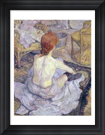 Framed Woman at her Toilet, 1896 Print